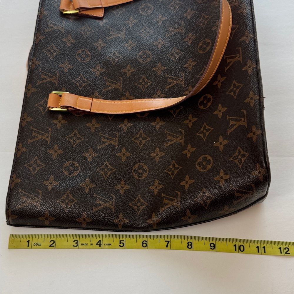 Authentic LOUIS VUITTON Vintage Luco Tote Bag Monogram Brown Logo LV - Picture 11 of 14